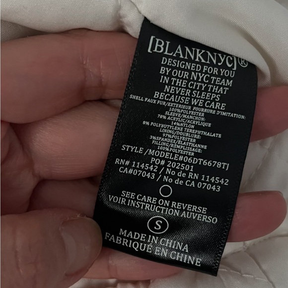 NEW Blank NYC Feeling Cozy Sherpa Sweater Jacket S - Picture 12 of 14